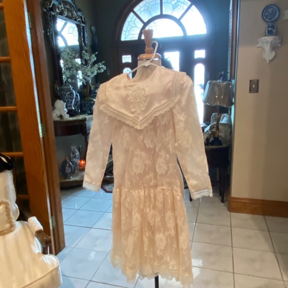 Vintage Jessica McClintock lace party dress size 6 - Picture 6 of 10